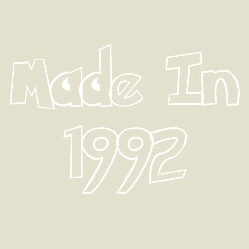 Made in 1992 – Retro typography