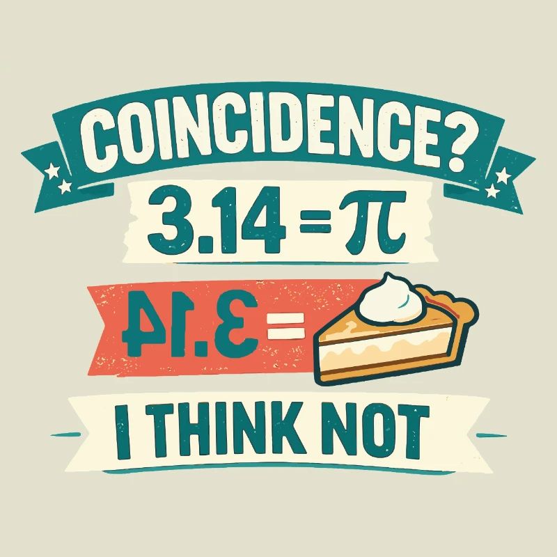 Pi Day Coincidence I Think Not Math Cake Design