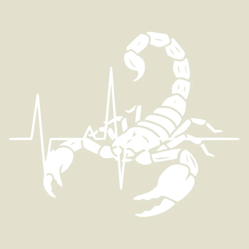 Silhouette du Scorpion ECG Clean Vector