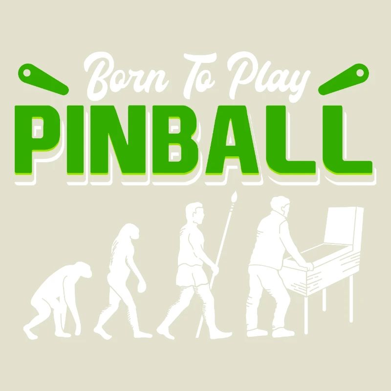 Né pour jouer au flipper rétro evolution Arcade Design