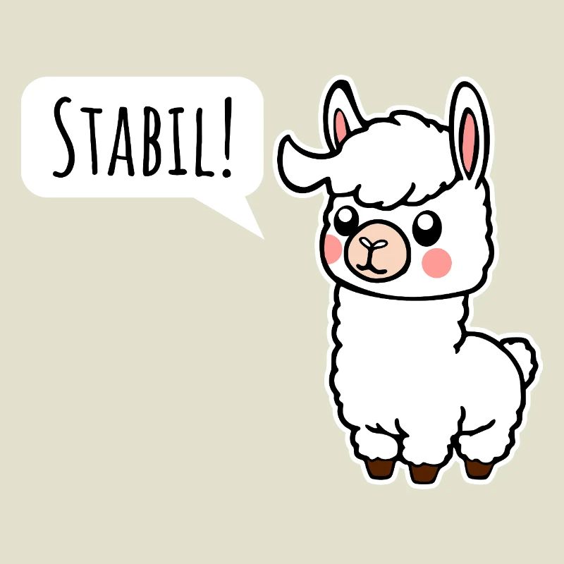 Restez stable ! Comme le petit lama