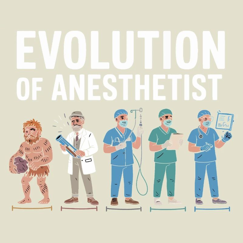 Evolution of Anaesthesiologists Illustration