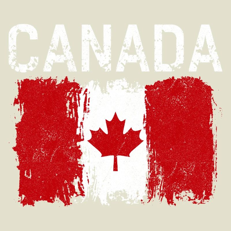 Distressed Canada Flag Print