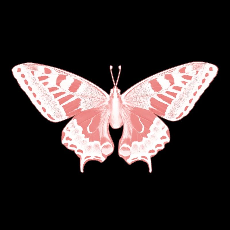 Papillon Rose Éthérée