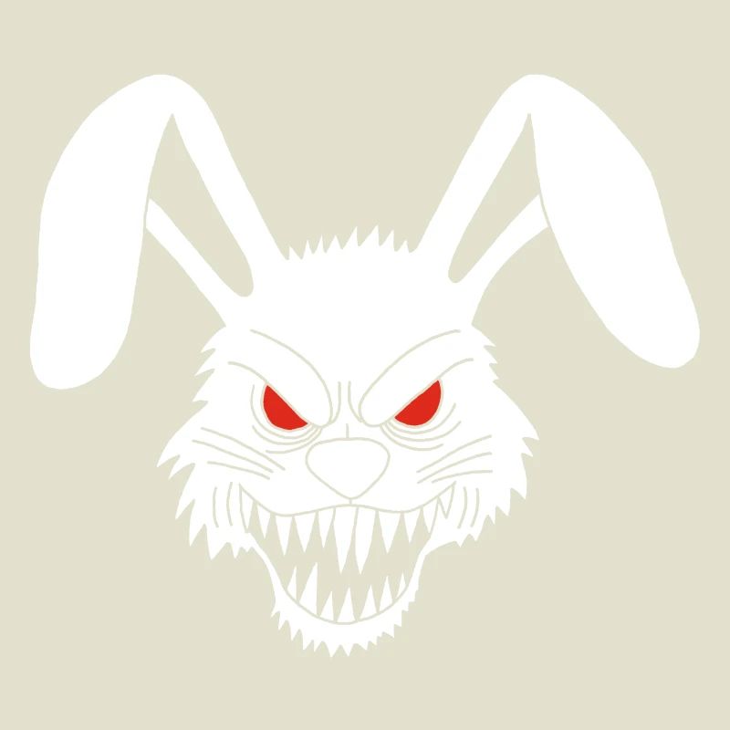 Lapin blanc démoniaque