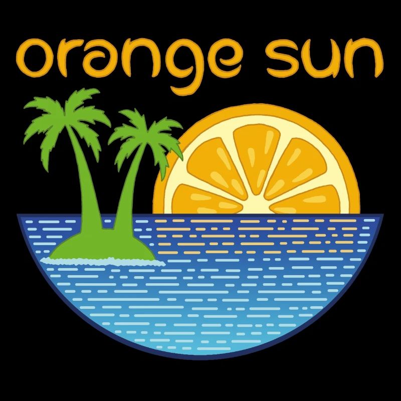 Orangefarbene Sonne