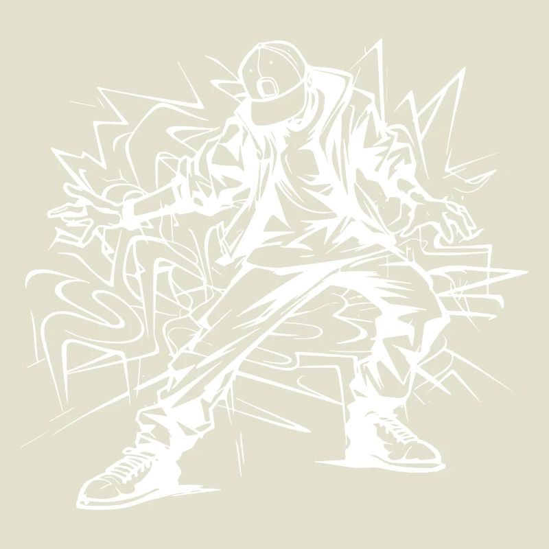 Dessin de breakdancer
