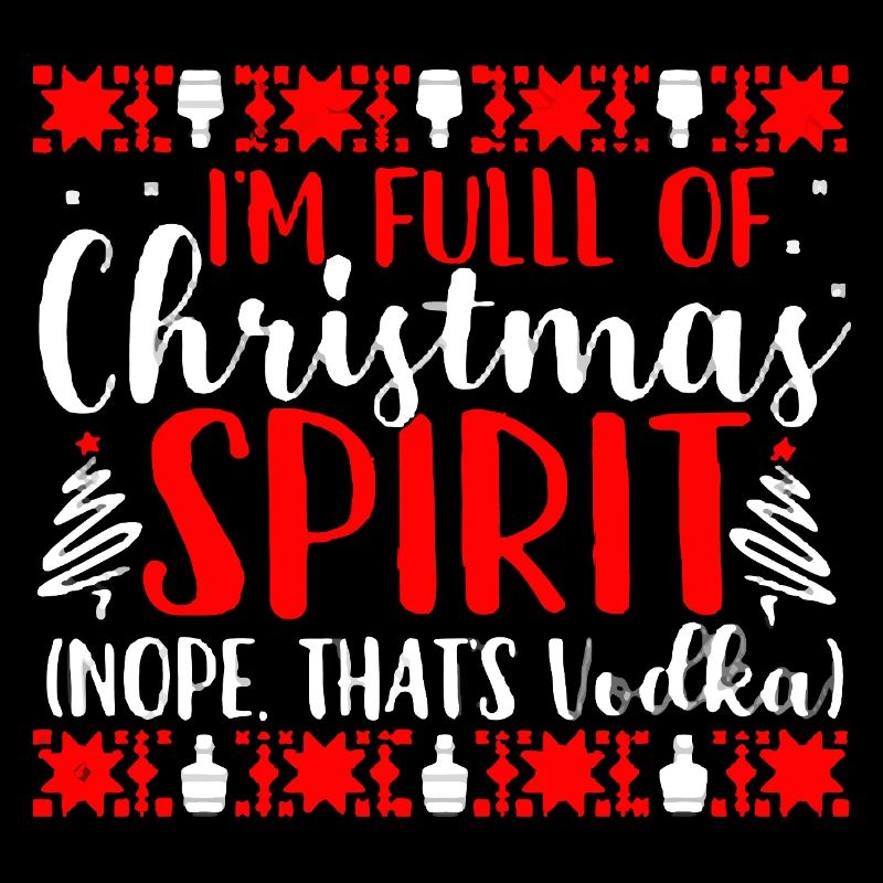Voll mit Weihnachtsgeist-Vodka-Tee