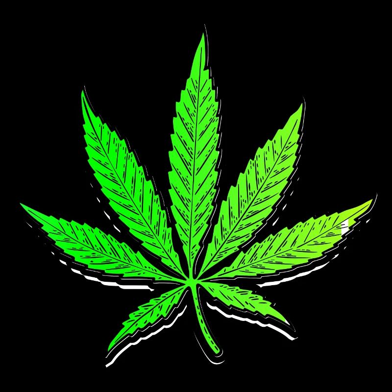 Cannabis weed Feuille de cannabis lapidé stoner stoner