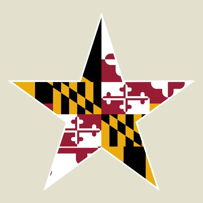 Conception d’étoile du drapeau du Maryland