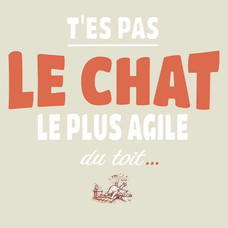 T’es pas le chat le plus agile du toit – Vanne