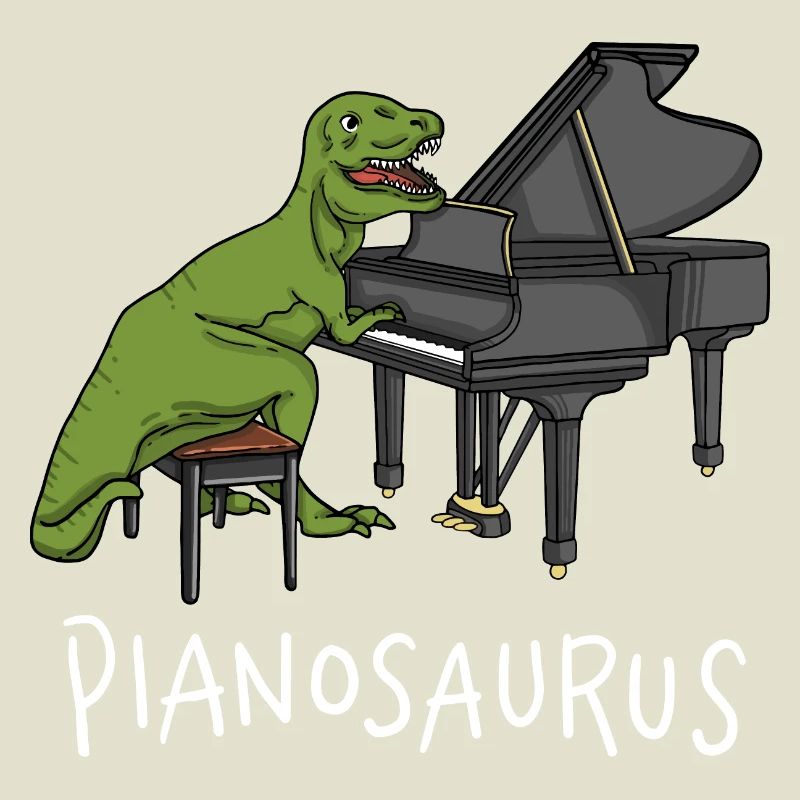 Pianosaurus Rex - Klavier, das Dinosaurier spielt