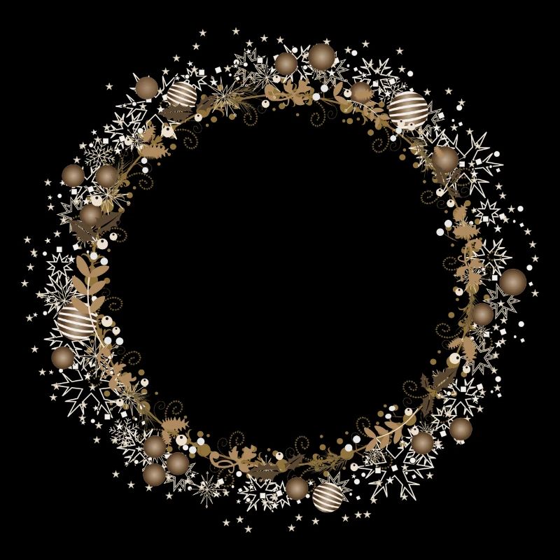 délicate couronne de Noël d’hiver dans des tons bruns