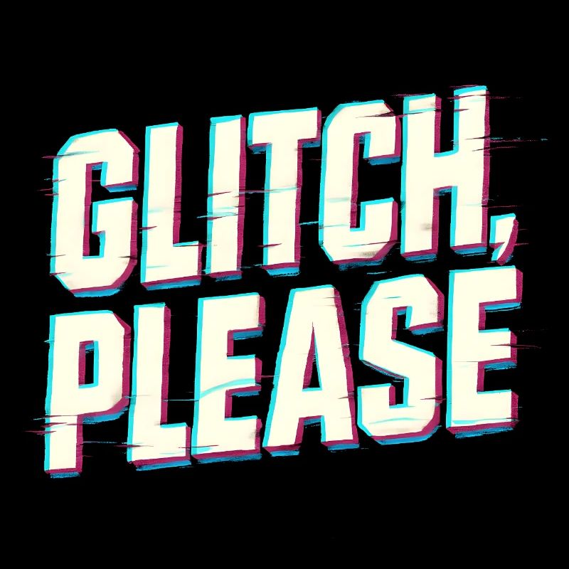 Glitch Please | Retro Gaming Hacker Vibes