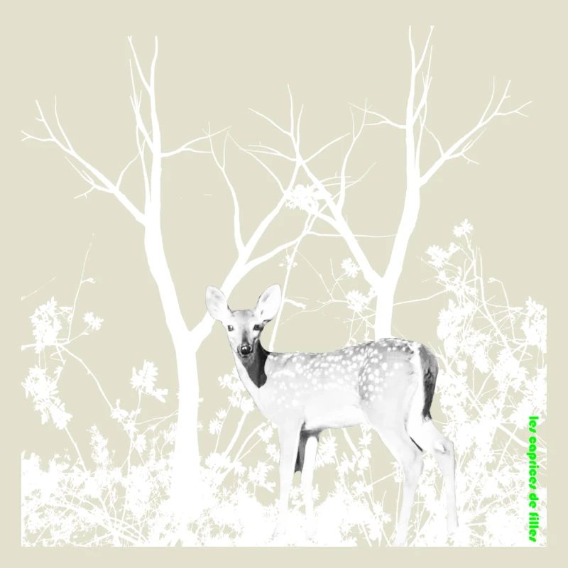 Biche Gracieuse Forêt Sauvage