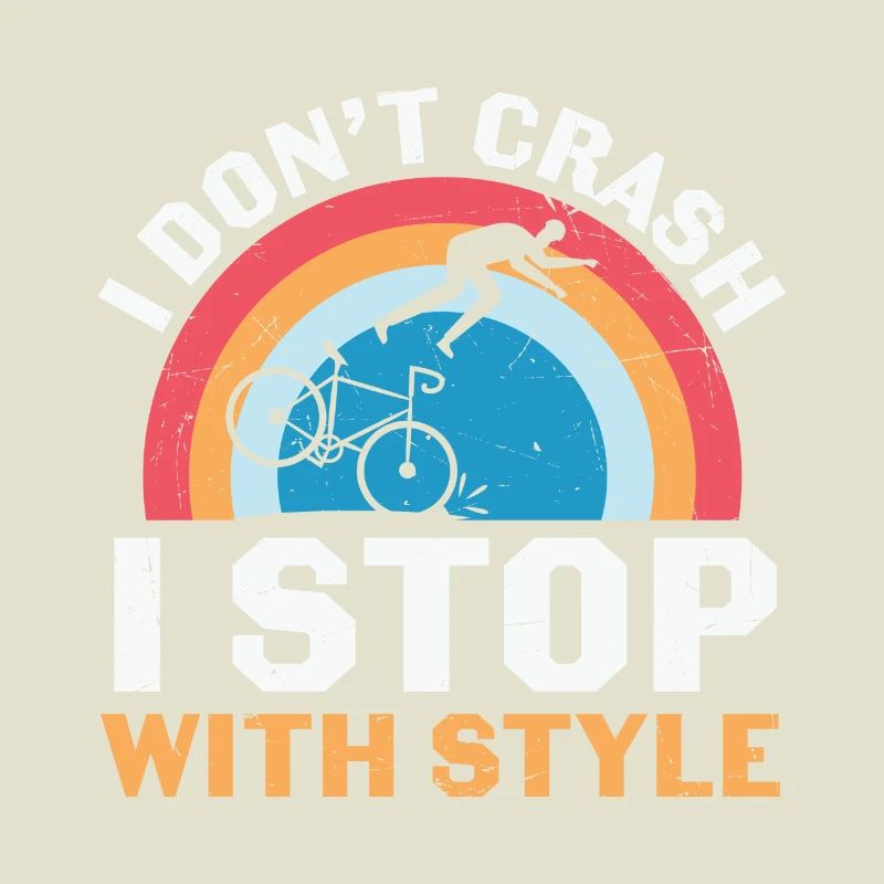 Faire du vélo, je ne m’écrase pas, je m’arrête avec style