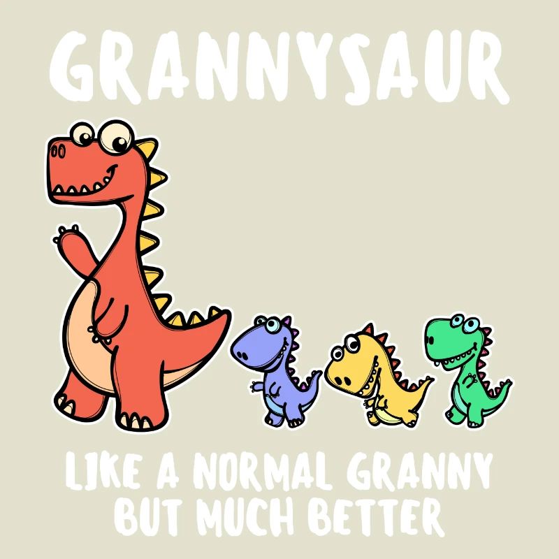 Oma Cool Statement Großmutter Dinosaurier