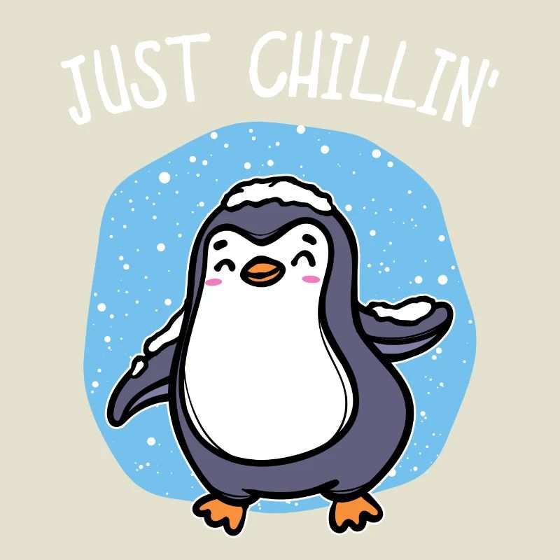 Kalt Schnee Pinguin Eis Cool Statement Tier Vogel