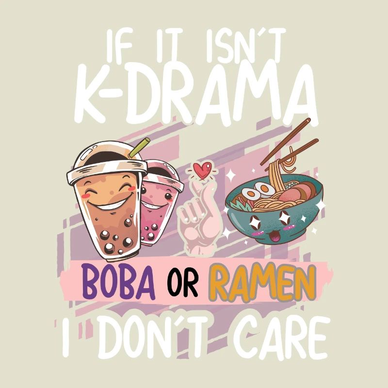 K-Drama Boba oder Ramen Design