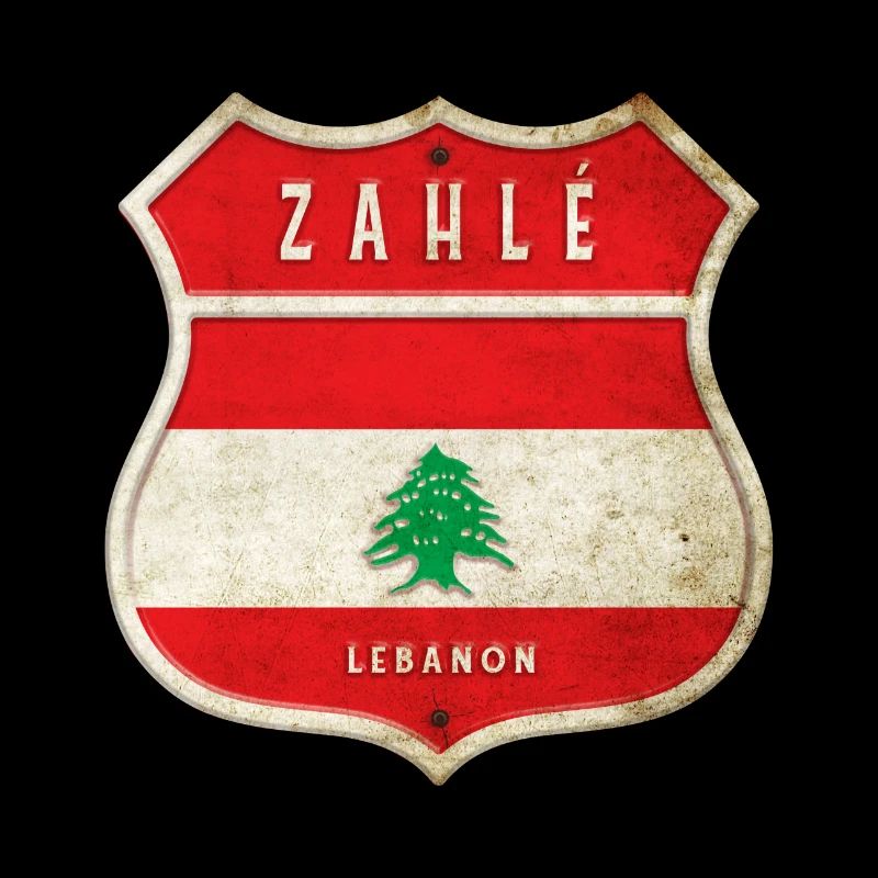 Design du drapeau des armoiries de Zahlé, Liban