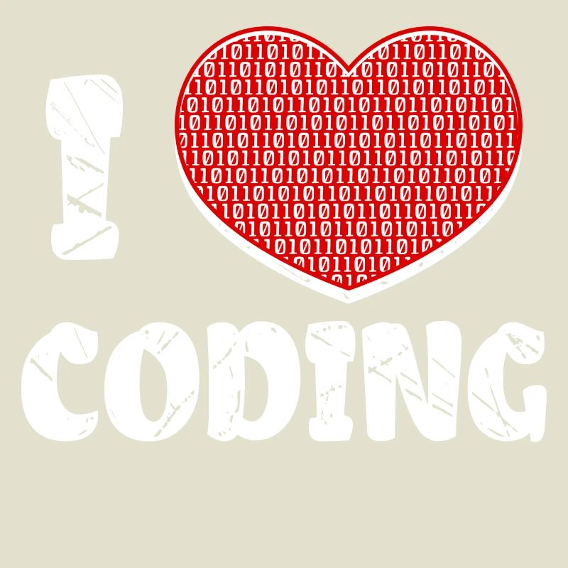 Développeur Heart Coding Statement Programmeur