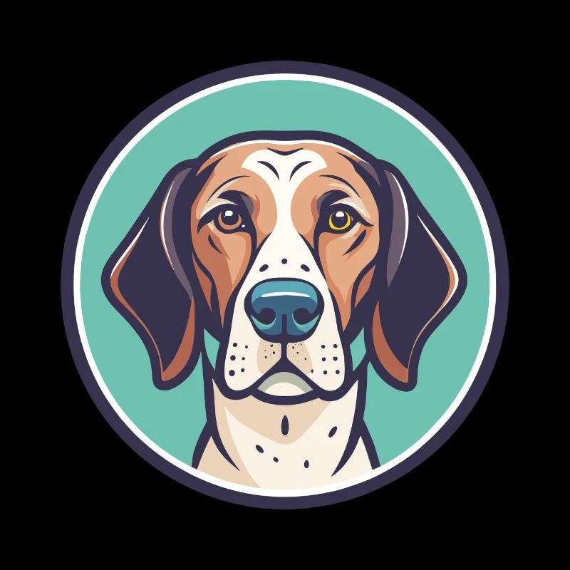 Old Spanish Pointer Dog Breed Funny Cartoon Kawaii