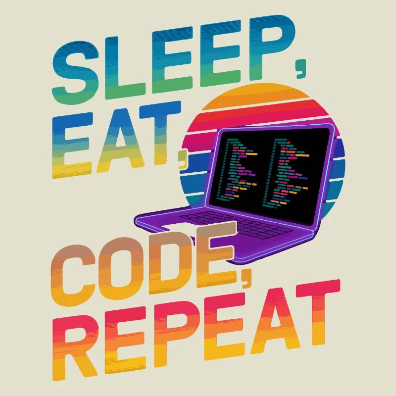 Sleep Eat Code Repeat Geschenk für Coder