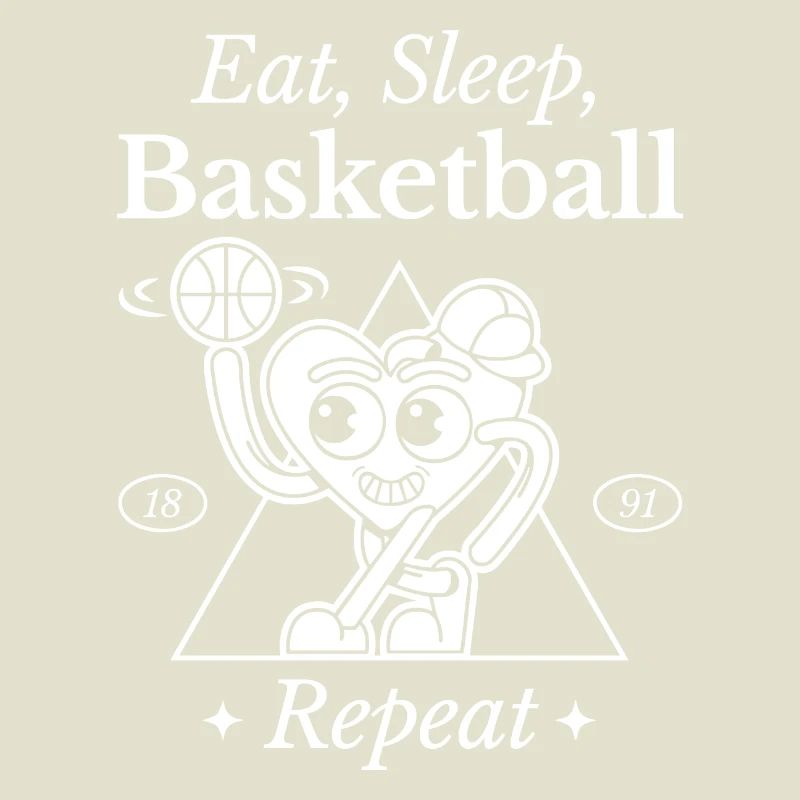Conception de coeur de basket-ball