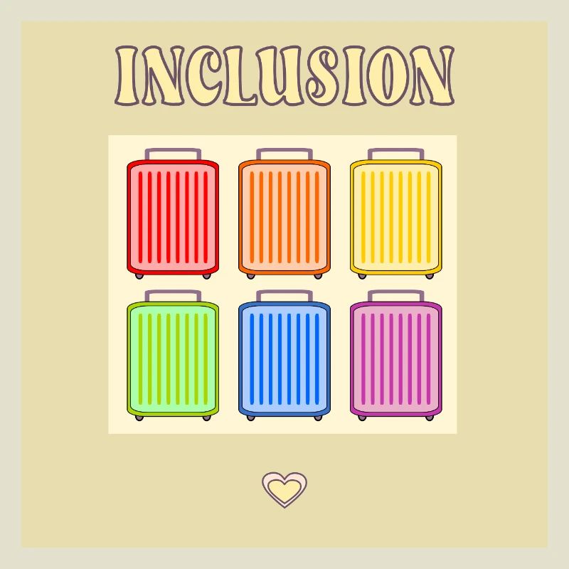 Inclusion Diversit Pride Fiert Suitcase