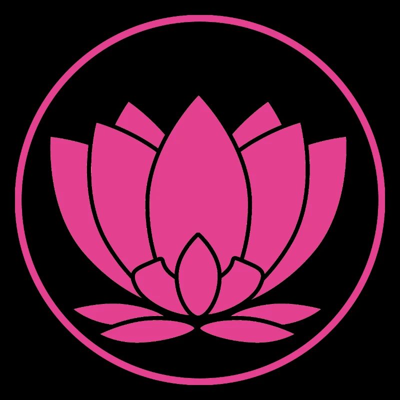 Fleur de lotus design rose