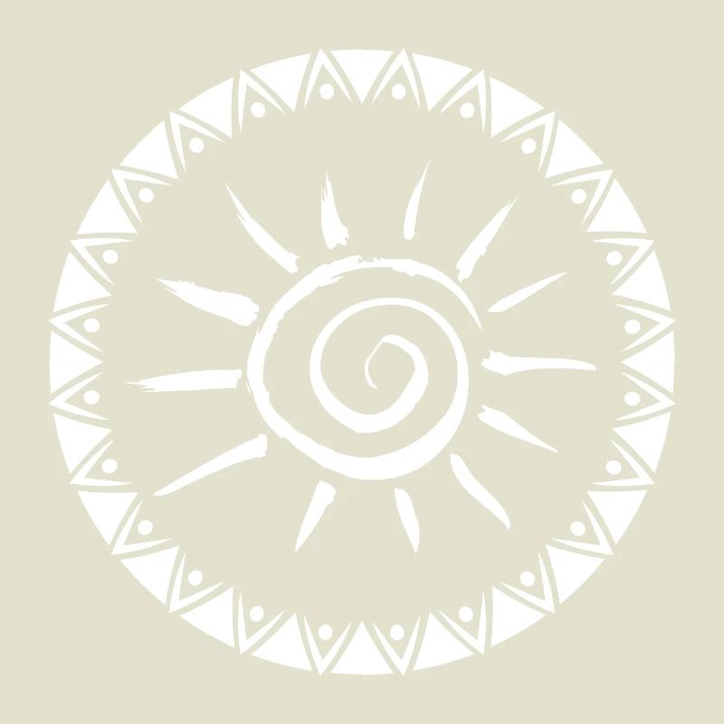 Geometric Sunburst Mandala Design