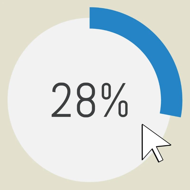 Blauer Fortschritt Ring IT Software PC Computer 