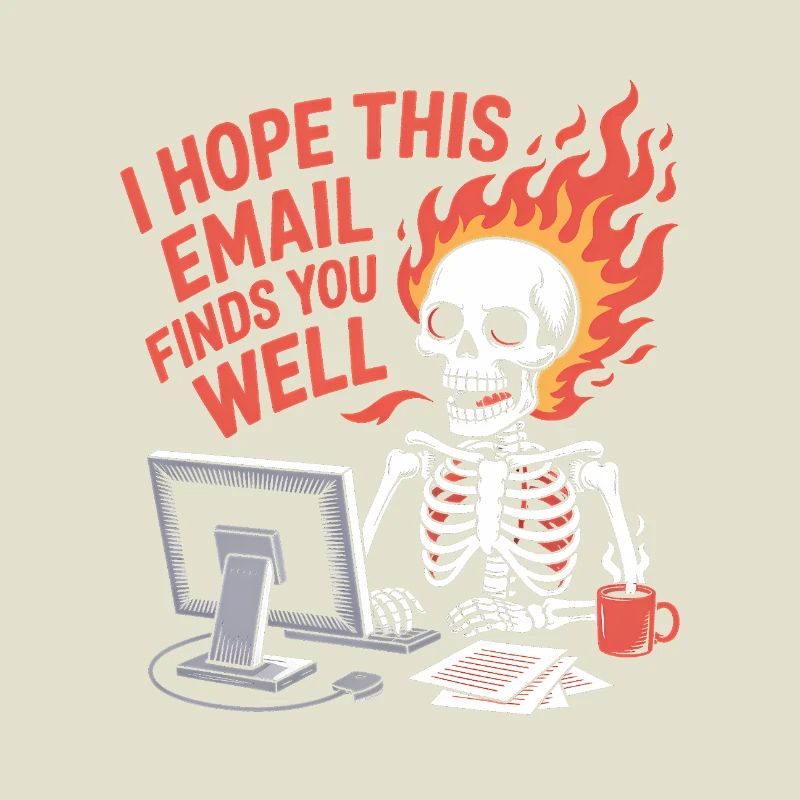 Ich hoffe, diese E-Mail kommt bei dir gut an - Lustiges T-Shirt