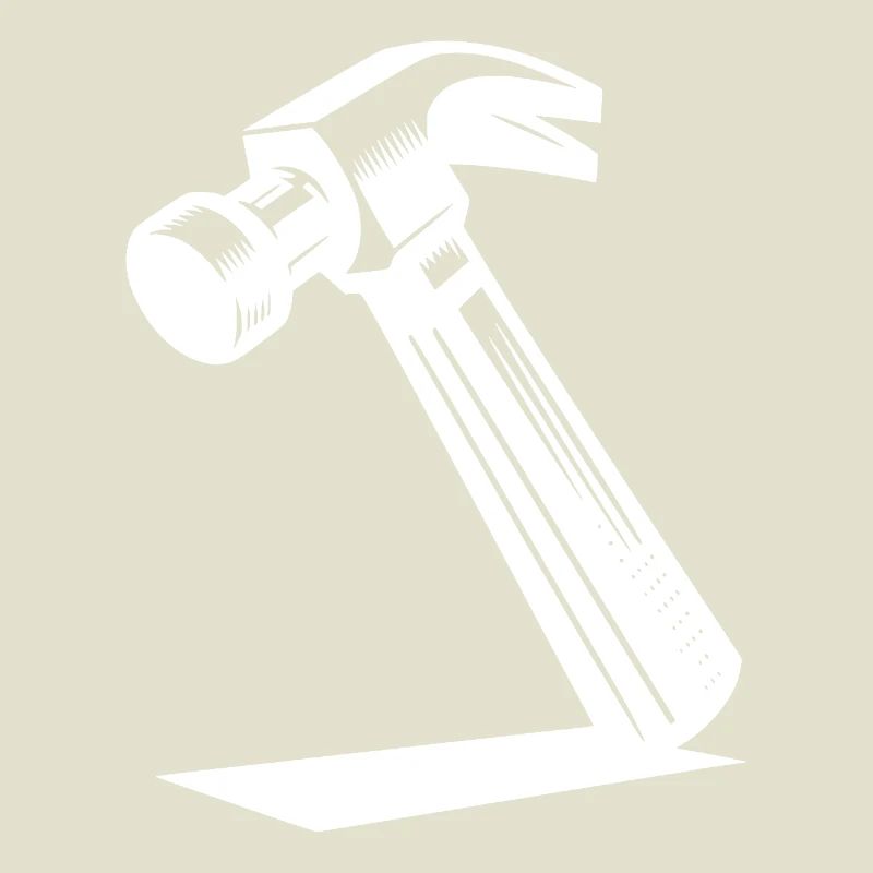 Motif de marteau pour charpentier et constructeur