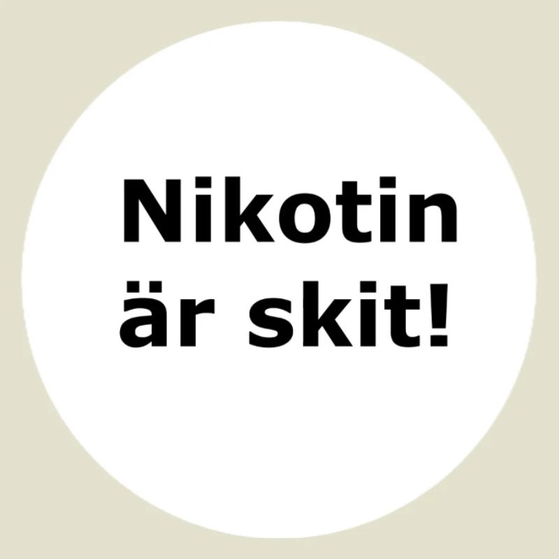 La nicotine, c’est nul (cercle blanc)
