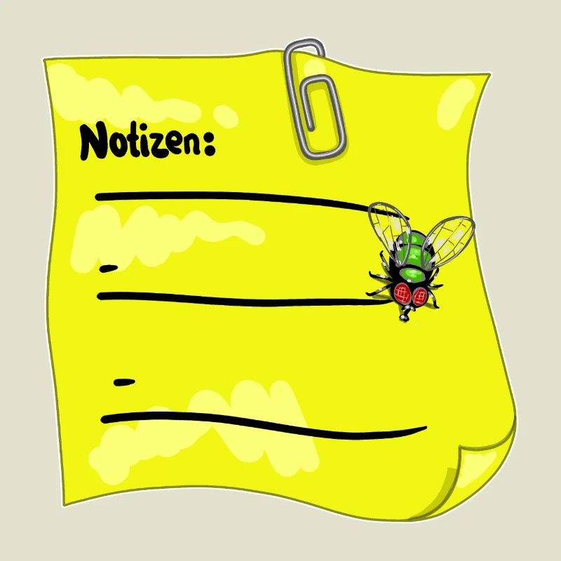 Bloc-notes jaune – Trombone & faux nœud papillon