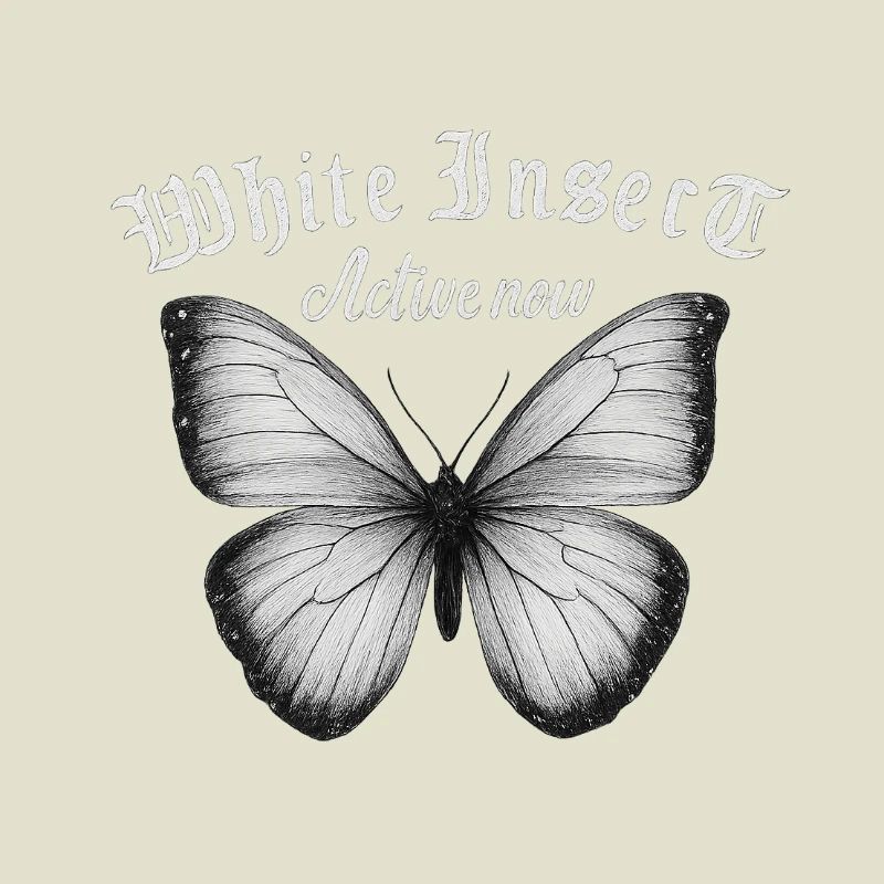 White Butterfly Active Fans Gift Idea