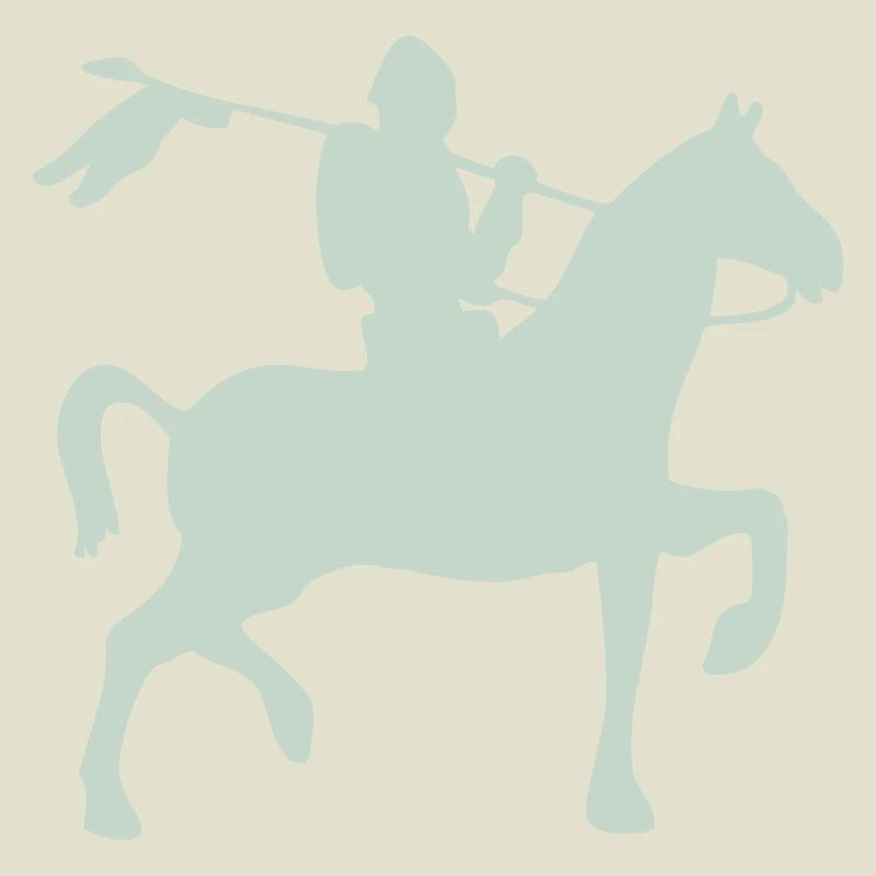 Chevalier guerrier à cheval