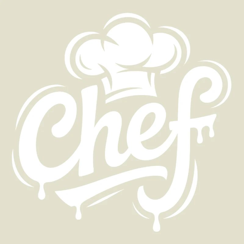 Lettrage du logo du chef
