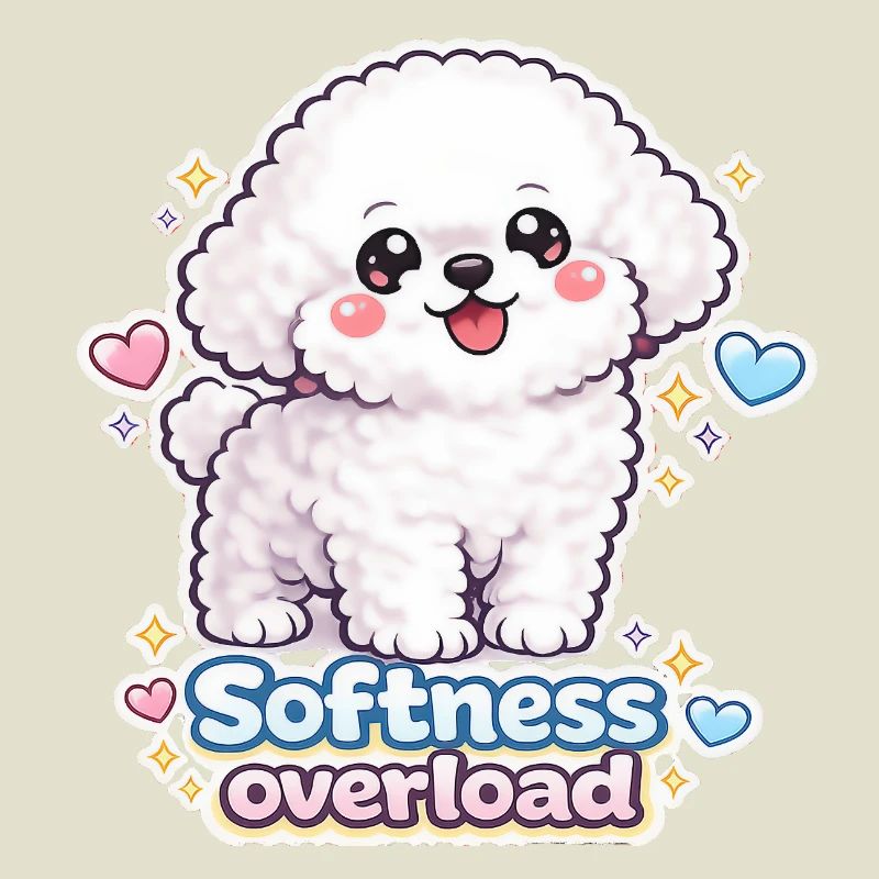 Surcharge de douceur - Design de chien Bichon mignon