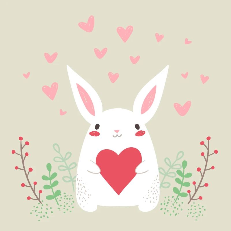 Eastern Bunny Easter Bunny Rabbit Ears Cute LOL