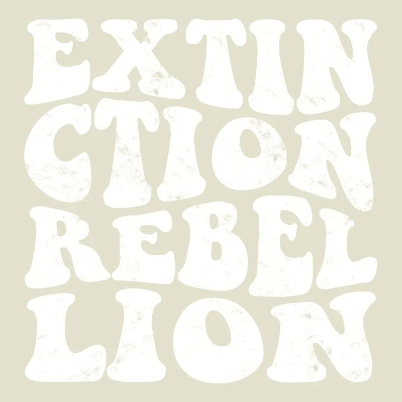 Extinction Rebellion Rétro blanc