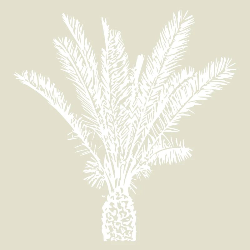 Palm Tree White