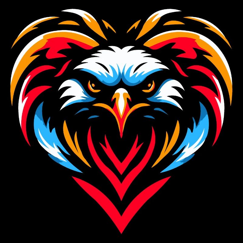 Greifvogel im Herzen