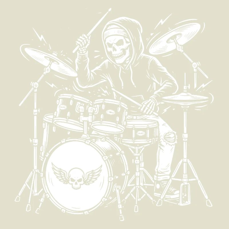Grim Drummer Skeleton