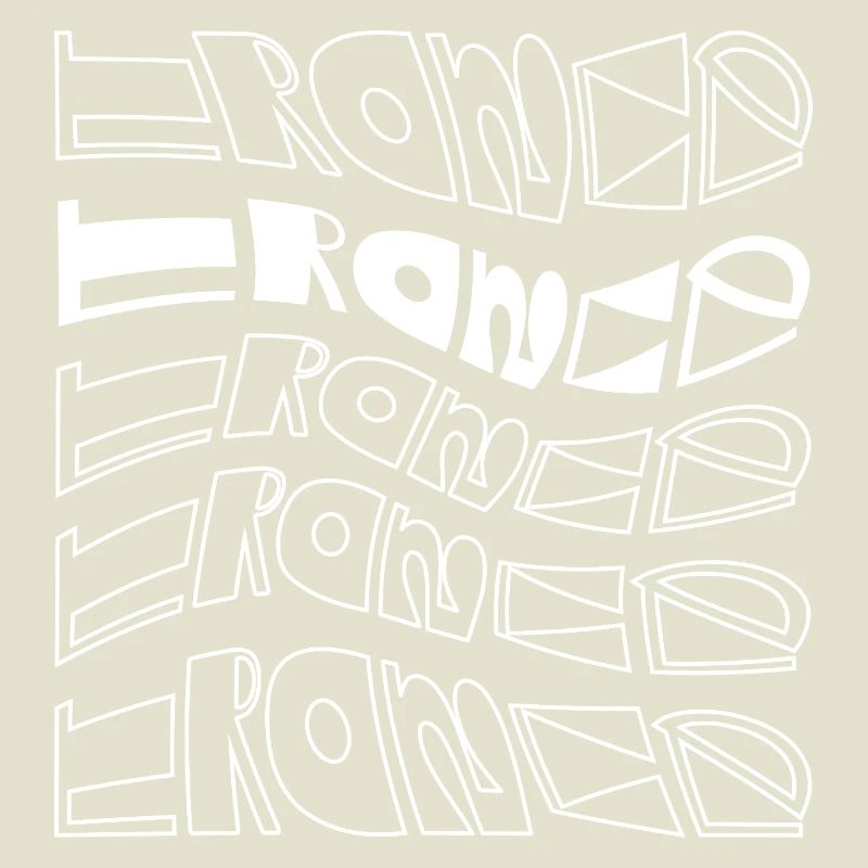 Trance-Typographisches Musterdesign