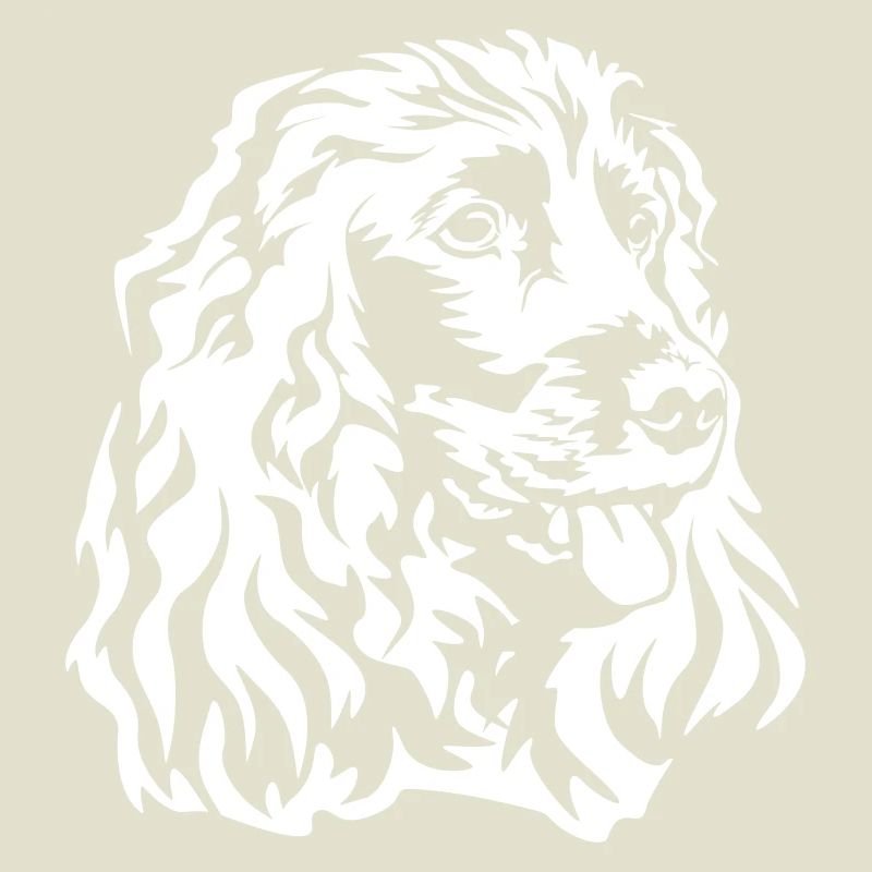 Cocker Spaniel Kopf "Black Edition"