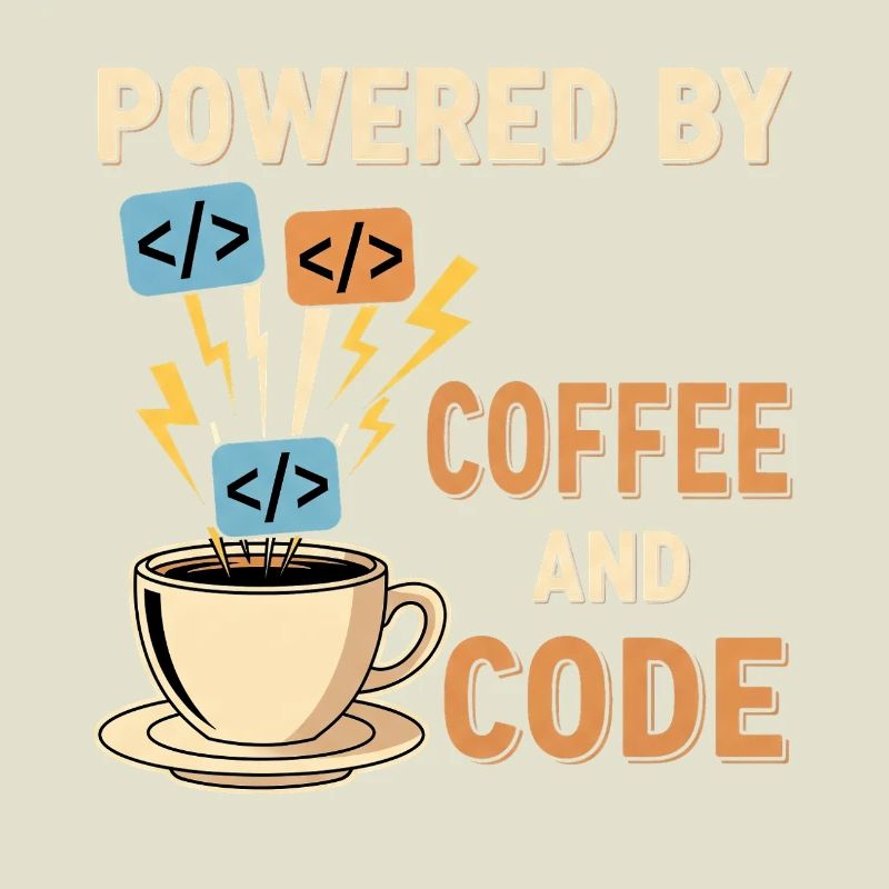 Programmer Coffee Motif Design