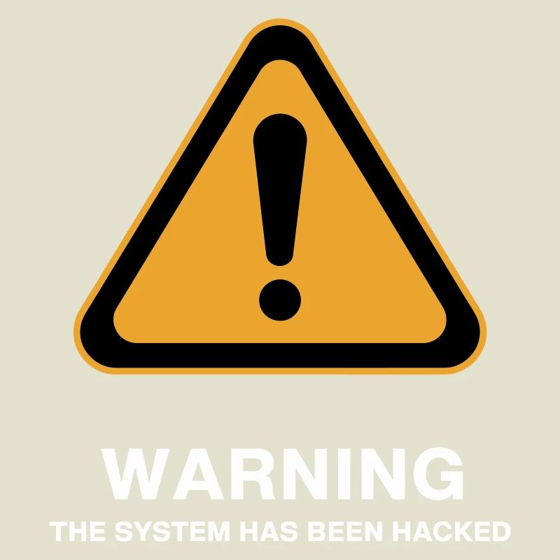 Hacked System Warning Icon
