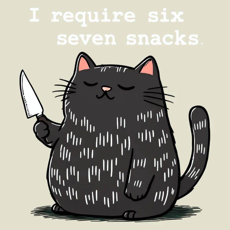 6-7 Mème Internet 6 7 Snack Cat